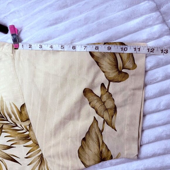 Tommy Bahama 100% Silk Mens XL Ivory Floral Tropical Hawaiian Aloha Short Sleeve - Picture 9 of 12